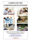 Caring for the Caregiver with Hypnosis