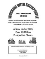 Working with Salespeople